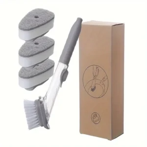 Soap Dispensing Brush – Handle Scrubber for Dishes Soap Dispensing Brush – Handle Scrubber for Dishes