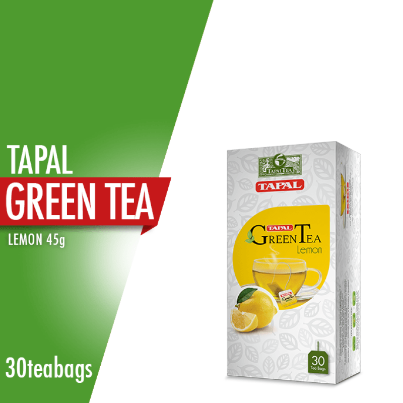 Tapal Green Tea Lemon – Pack of 30 Tea Bags