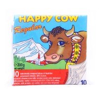 Happy Cow Regular Cheese Slice (Pack of 10)