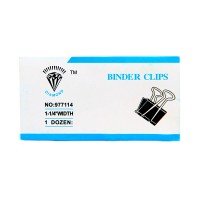 Diamond Binder Clip 1-1/4 Width 32mm (Pack of 12)