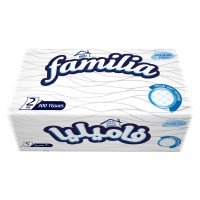 Familia 2 Ply Embossed Polythene Facial (300 Sheets)