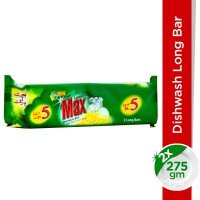 Lemon Max Dishwash Soap Long Bar – 265 (Pack of 2)
