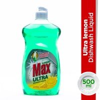 Lemon Max Ultra Lemon Liquid Dishwash (Green) – 500ml