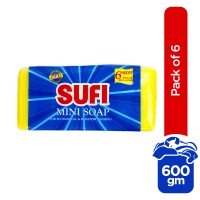 Sufi Mini Detergent Soap (Pack of 6) – 600gm